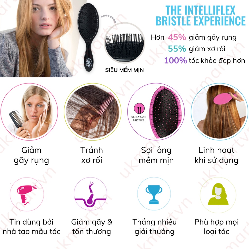 Lược Chải Tóc Wet Brush Mini Detangler Dành Cho Trẻ Em