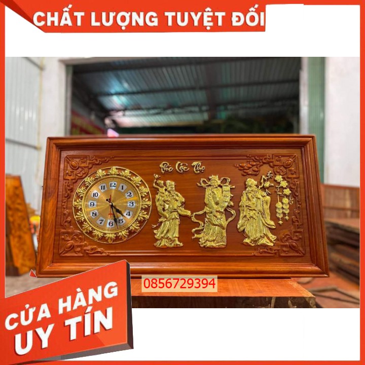 Tranh Đồng Hồ Gỗ Hương Treo tường