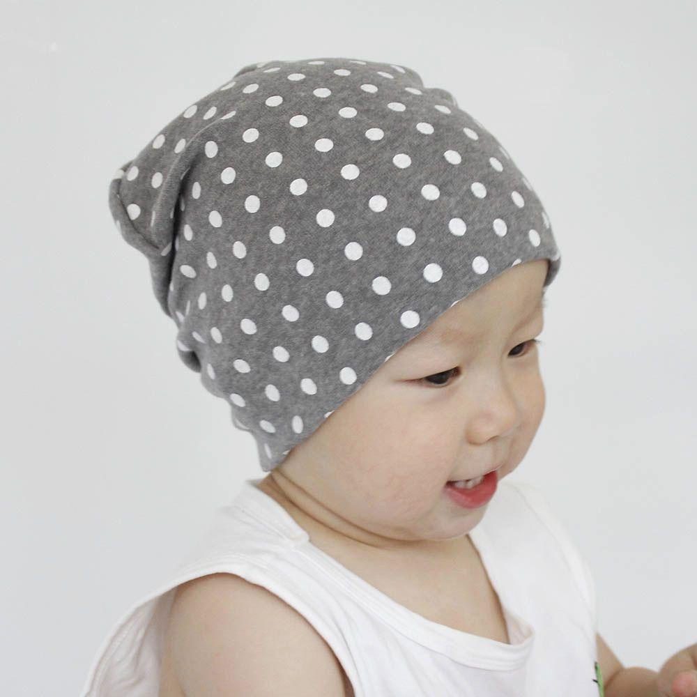 MYRONGVN Baby Hat  Autumn Spring  Knitted  Headwear Unisex Dot