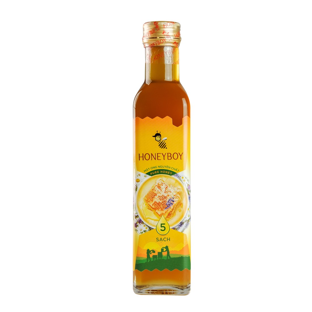 Mật Ong Thiên Nhiên 5 Sạch Honeyboy 250ml