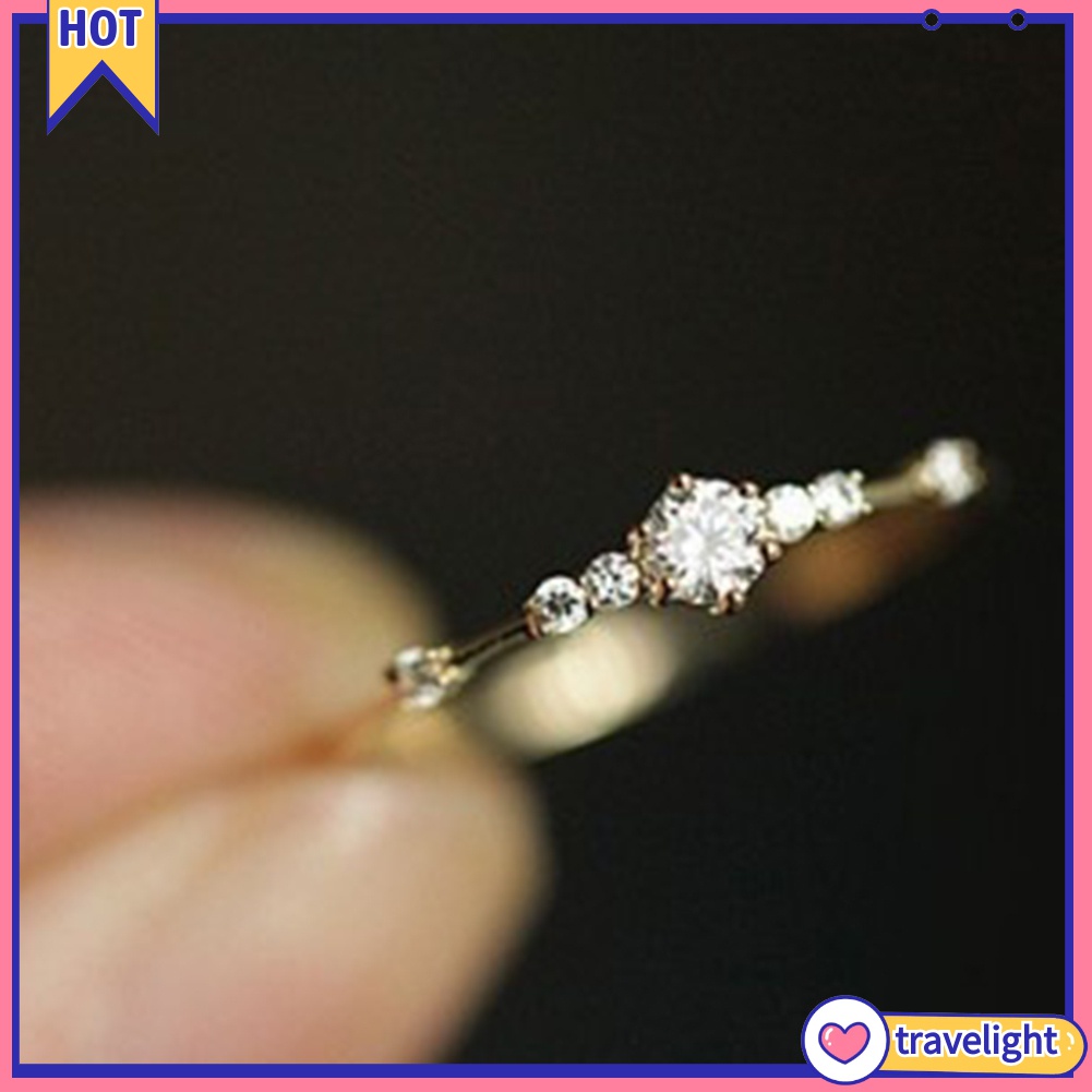 Nhẫn Đính Hôn Đính Đá Lấp Lánh K1