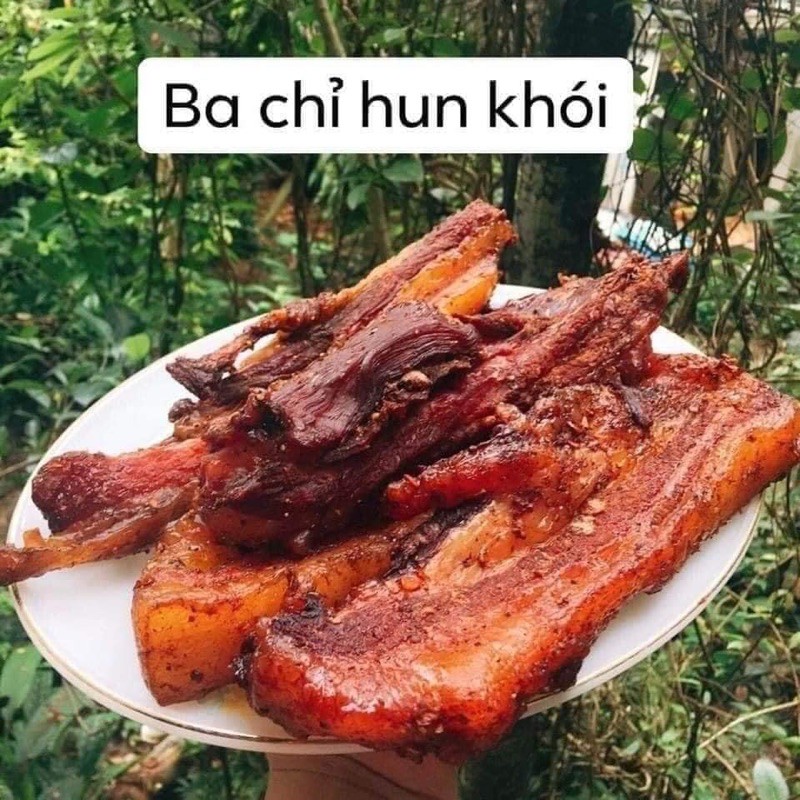 ba chỉ heo hun khói Tây Bắc 500gr - DTFoods(CHUYÊN SỈ)