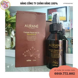Tinh dầu Softliss Macadamia AURANE Fantastic Repair hair oil chai tròn 125ml