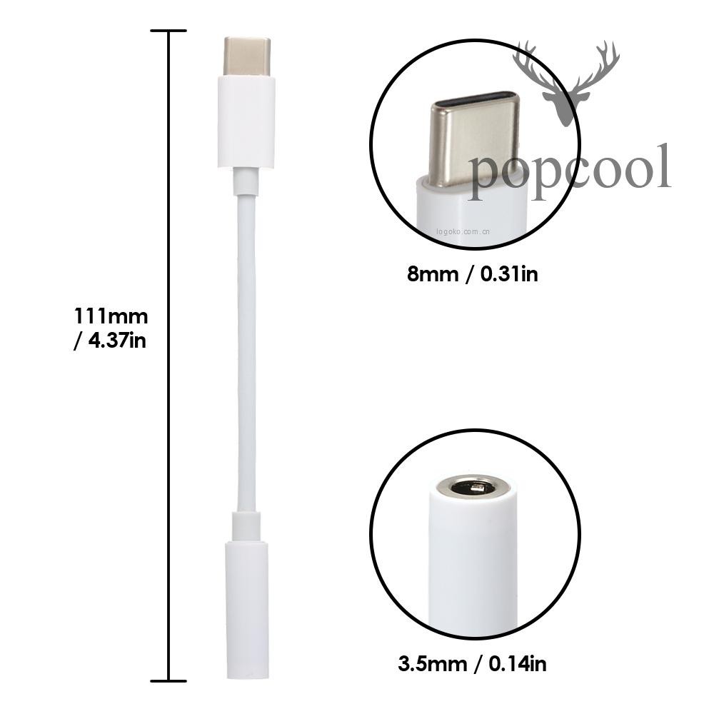 Cáp Chuyển Đổi Âm Thanh Tai Nghe Usb C Sang 3.5mm Cho Oppo