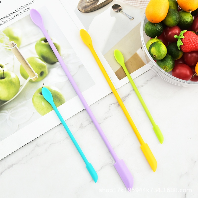 Thìa Silicone Hai Đầu Dùng Trộn Mỹ Phẩm Tiện Dụng