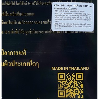 [Chuẩn Thái] Kem Sữa tắm trắng 4K Plus Thái Lan9999