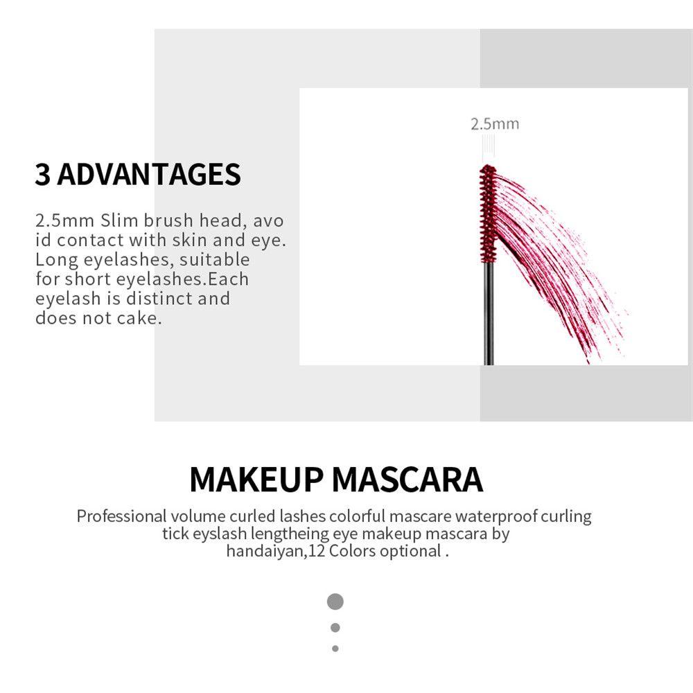 Mascara Trang Điểm Lông Mi Nhiều Màu Chống Nước