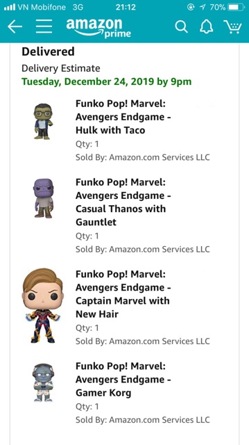Mô hình Funko Pop Gamer Korg Avengers Endgame