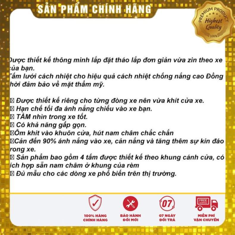 FREE SHIP - Rèm Che Nắng Nam Châm Xe Cruze đời 2009 đến 2019+ khay rèm,.