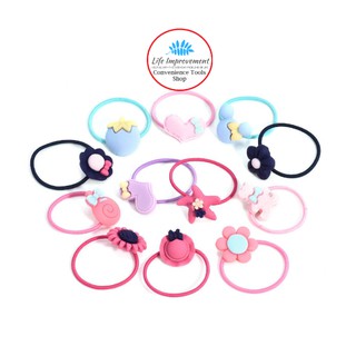 Bộ 10 Dây Cột Tóc Dễ Thương Cho Bé Gái