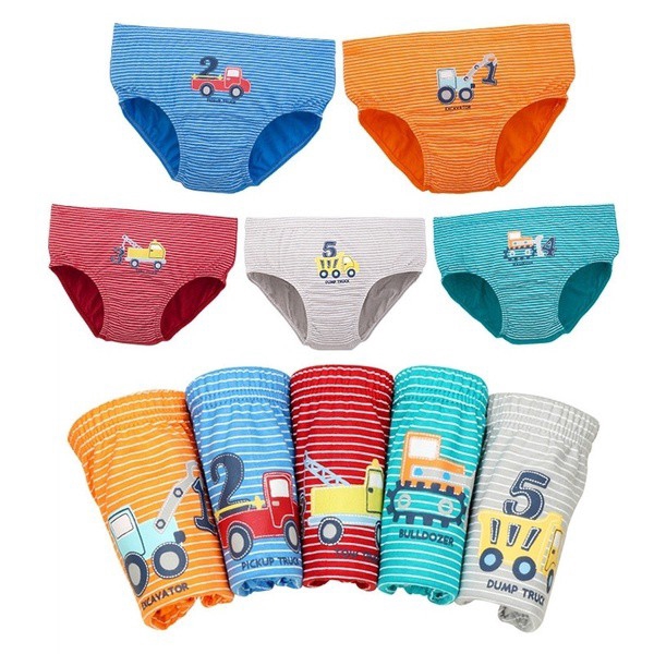 5 Chiếc đồ Lót Trẻ Em Bé Trai Quần Lót Cotton Hữu Cơ Cho Bé Baby Boy Tóm Tắt Phim Hoạt Hình Trẻ Em Quần Lót Tuổi Teen