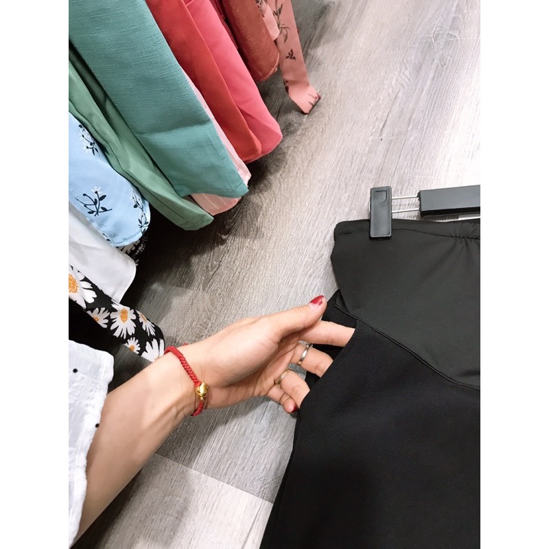 QUẦN BẦU ỐNG SỚ DÁNG SUÔNG RỘNG