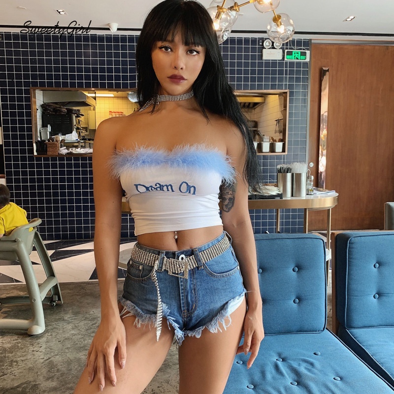 Áo Ống In Chữ Quyến Rũ Thời Trang Dành Cho Nữ 2022