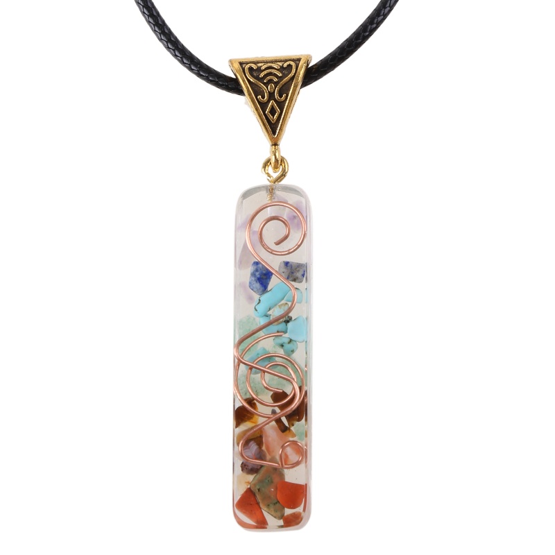 Vòng cổ Chakra Cầu Vồng Điều Chỉnh Được Năng Lượng Tích Cực Bảo Vệ