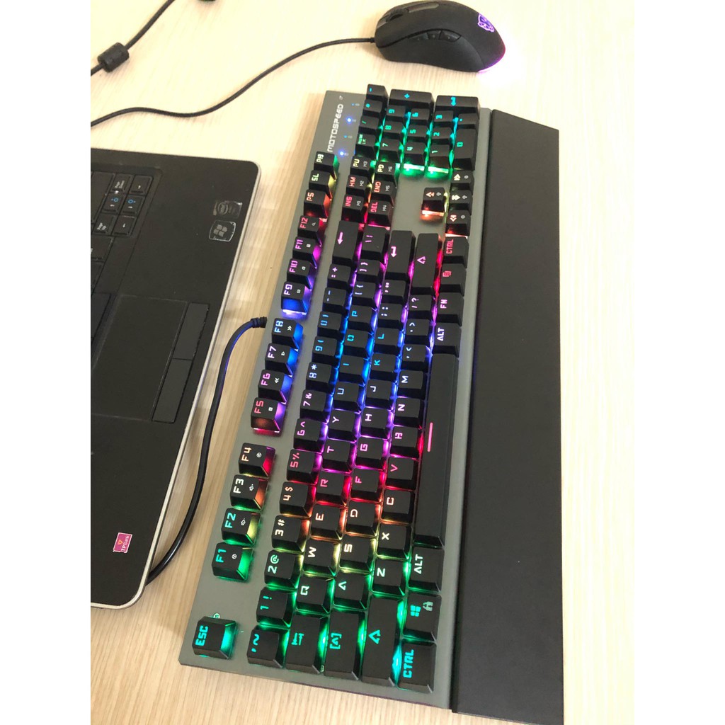 Bàn Phím Cơ 💓FREESHIP💓 Bàn Phím CK108 Motospeed  Bàn Phím máy tính chính hãng led RGB.