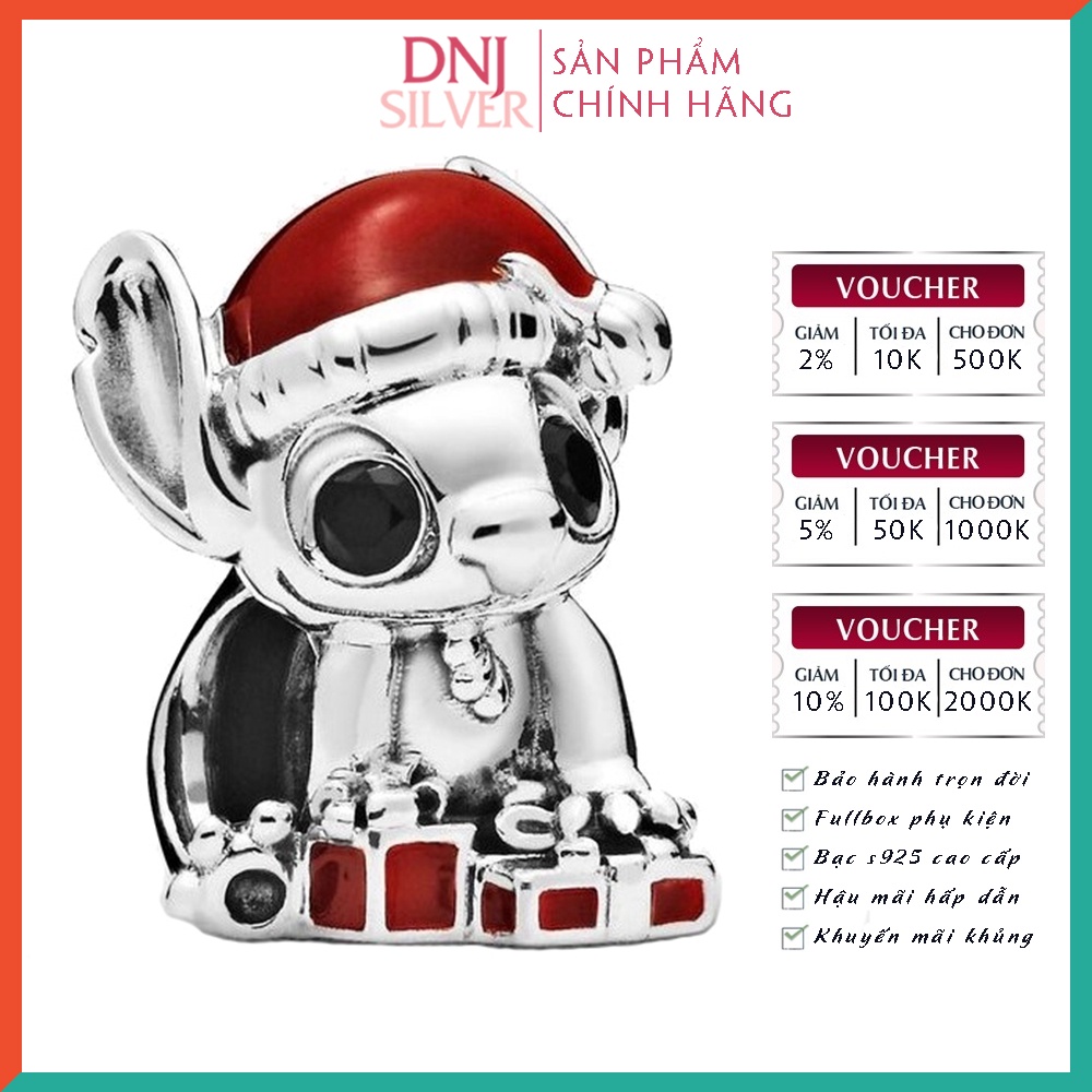 Charm bạc 925 cao cấp, hàng chuẩn bạc - Charm Stitch Christmas thích hợp để mix vòng tay charm - DN320