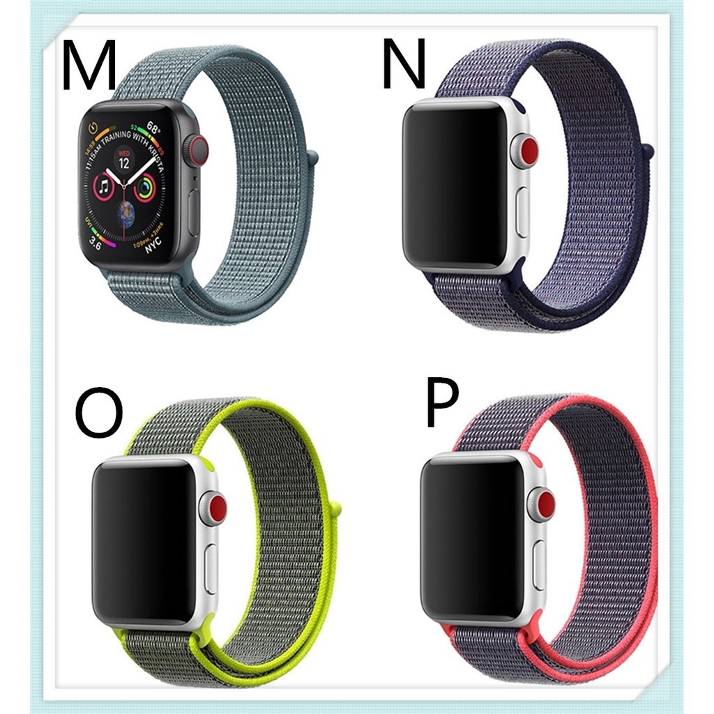 Sale 70% Dây đeo nylon thể thao thay thế cho Apple Watch , 42mm / 44mm,Red Dot BLACK（L） Giá gốc 93,000 đ - 52B91-2