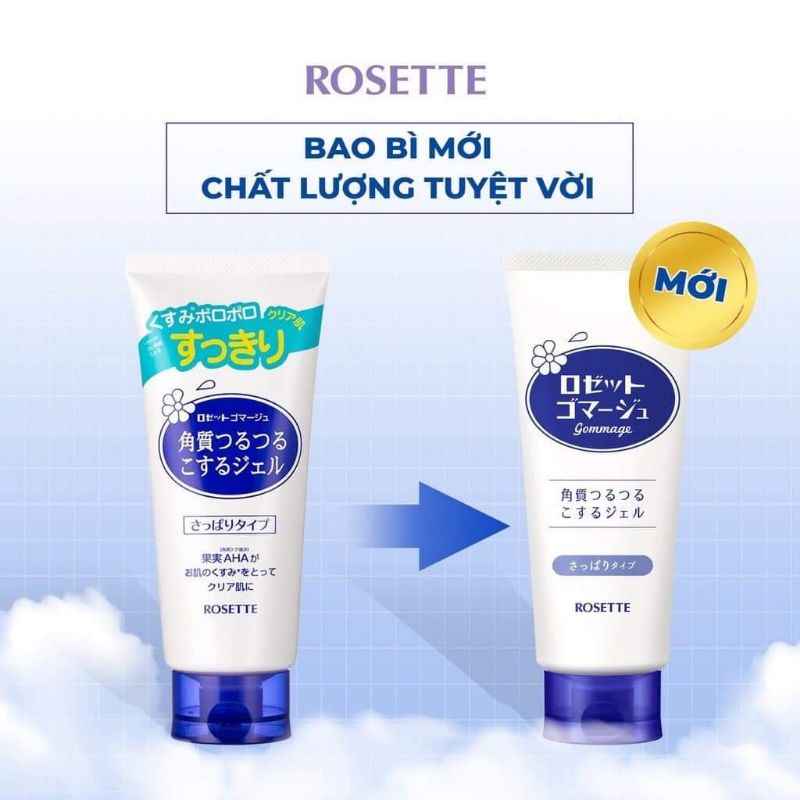 (Loại To 120)Gel Tẩy Tế Da Chết,Tẩy Tế Bào Chết Rosette Giúp Làm Sạch Da,Se Nhỏ Lỗ Chân Lông ,Trắng Sáng.