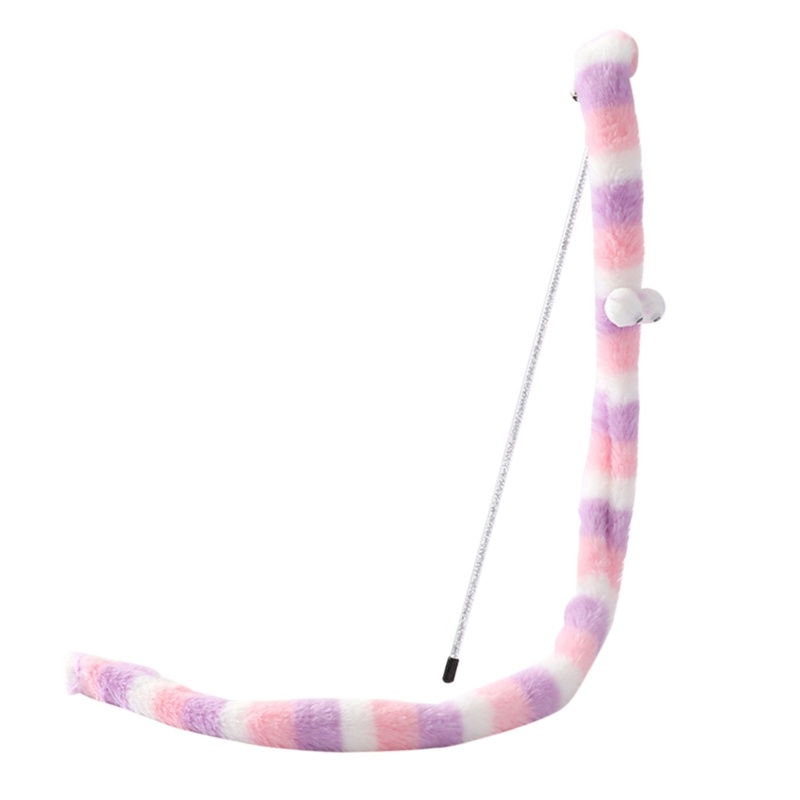 Gậy Trêu Mèo Phối Lông Có Chuông Vui Nhộn