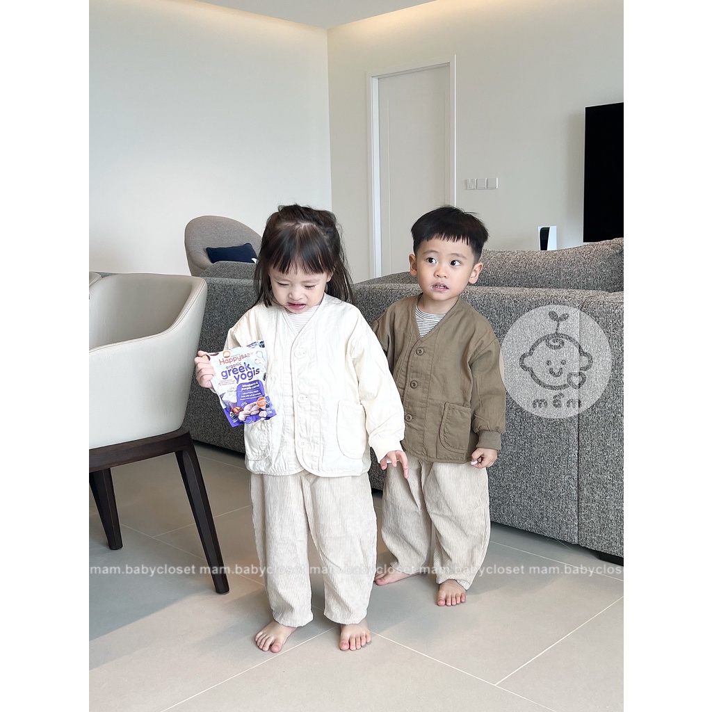 Áo khoác kaki mỏng cho bé trai bé gái