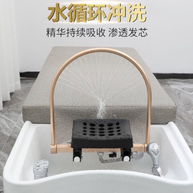 Vòng tuần hoàn nước của bàn gội đầu dưỡng sinh spa KÈM ZEN CHIA CHỮ Y