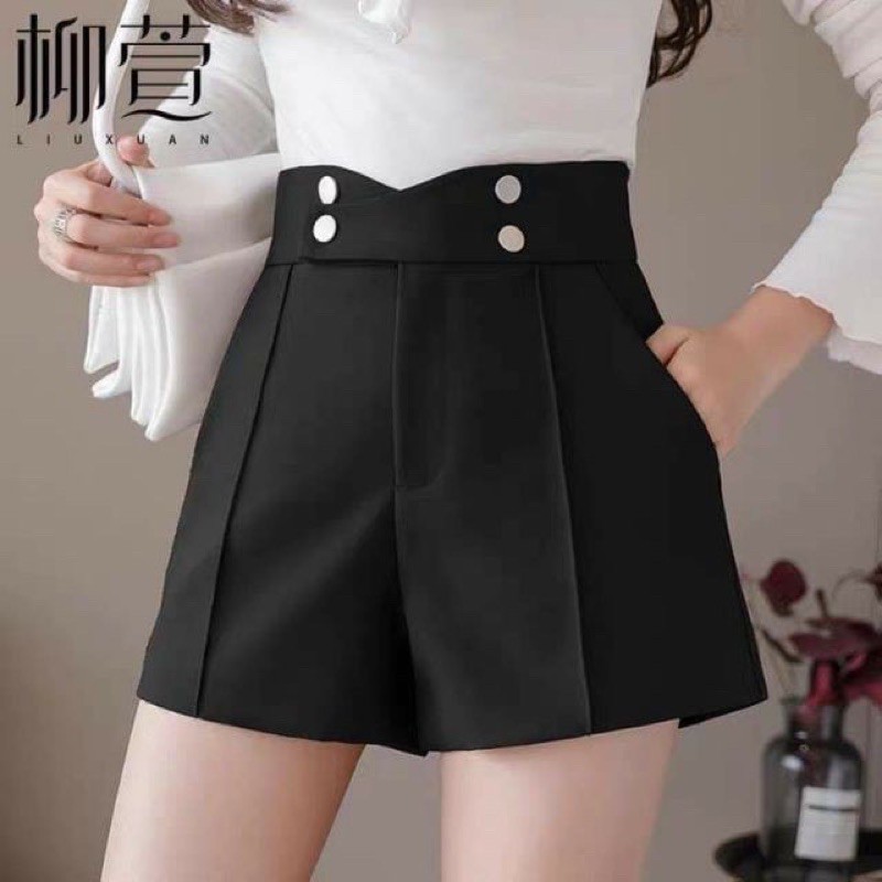 [Mã FAMAYWA giảm 10K đơn 50K] quần short 4 cúc cạp cao -m620