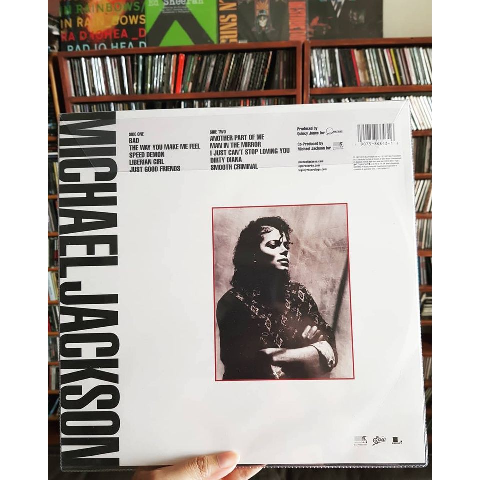 Michael Jackson ‎– Bad  vinyl LP đĩa than in hình