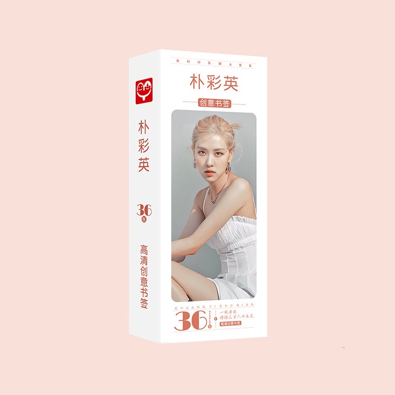 Bộ 36 Thẻ Đánh Dấu Trang Sách Hình BLACKPINK