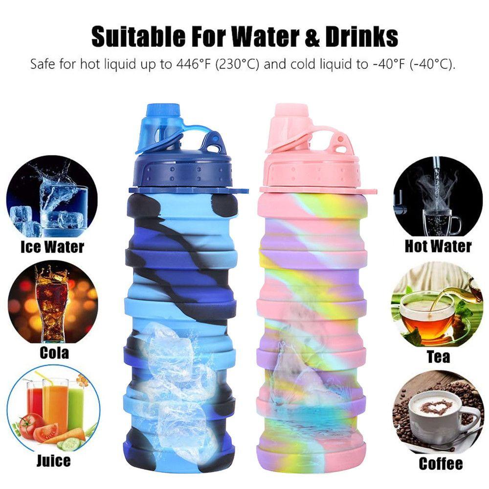 PISTA Cốc Silicone 500ML Có Thể Tái Sử Dụng