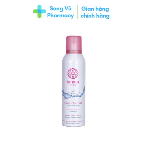 Xịt khoáng cấp ẩm Dr Her Paris 150ml (tặng kèm nước tẩy trang)