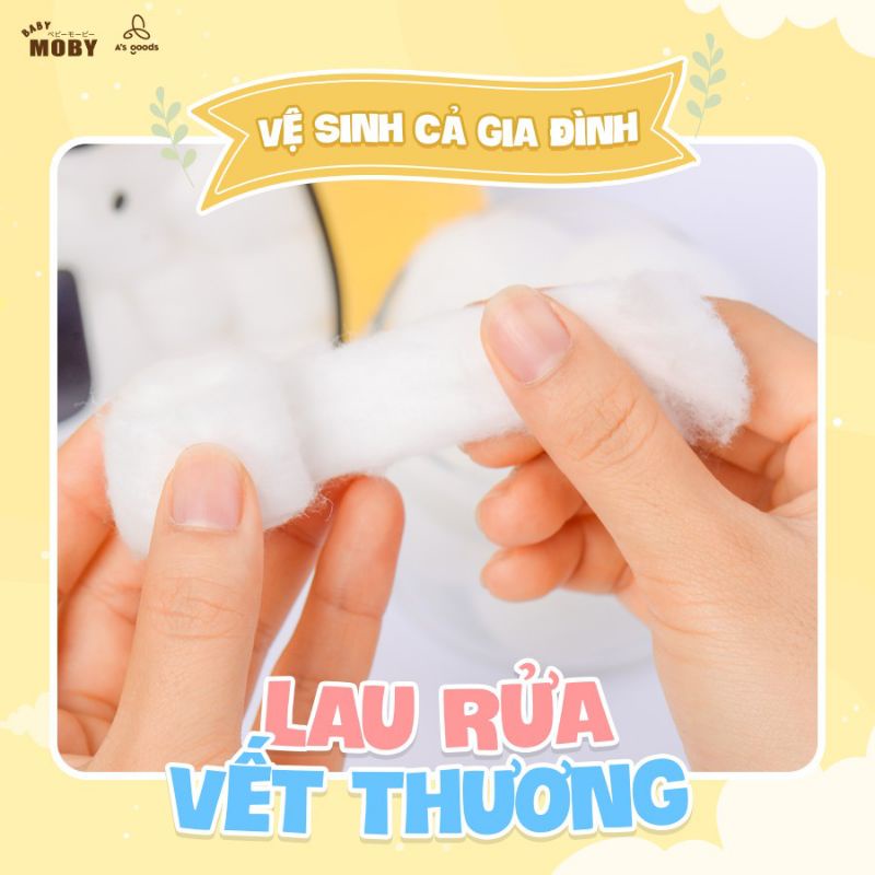 Bông Viên Đa Năng Moby Bịch Lớn 100gr