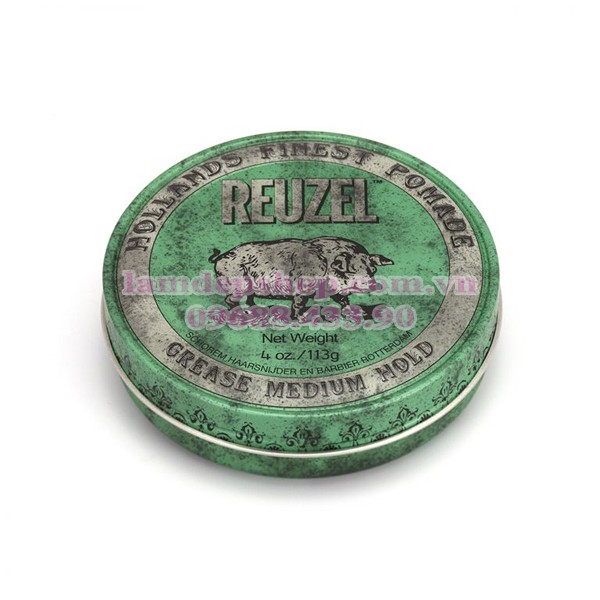 Sáp giữ nếp trung bình độ bóng vừa - Reuzel Green Pomade (35g, 113g, 340g) - LT