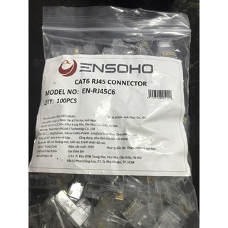 Đầu bấm mạng/ hạt mạng (cat 6) RJ45 connector