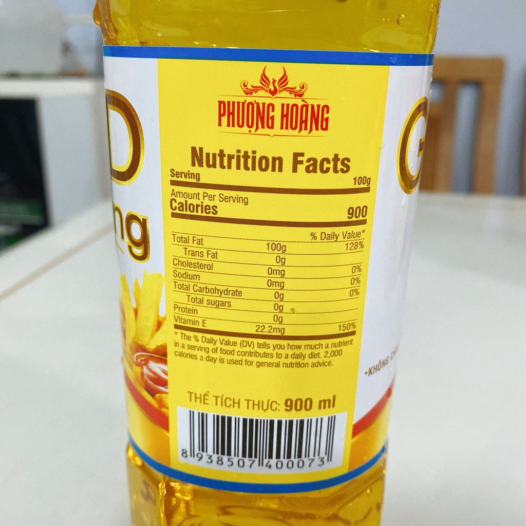 Combo 2 chai  dầu ăn thực vật Olein cọ 100%, Gold King Phượng Hoàng Cty Huy Mai. Date 24 tháng.