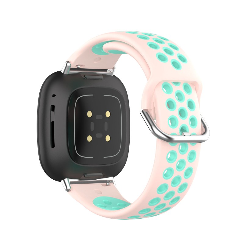 Dây Đeo Thay Thế Chất Liệu Silicon Màu Trơn Cho Fitbit Versa 3