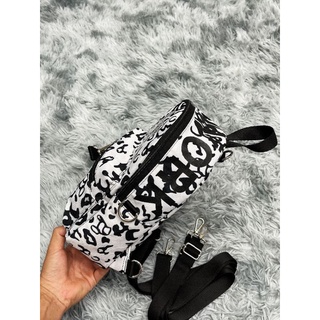 Balo mini LifeWork logo hoạ tiết da báo