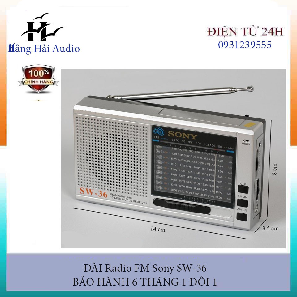 ĐÀI Radio sony SW-36
