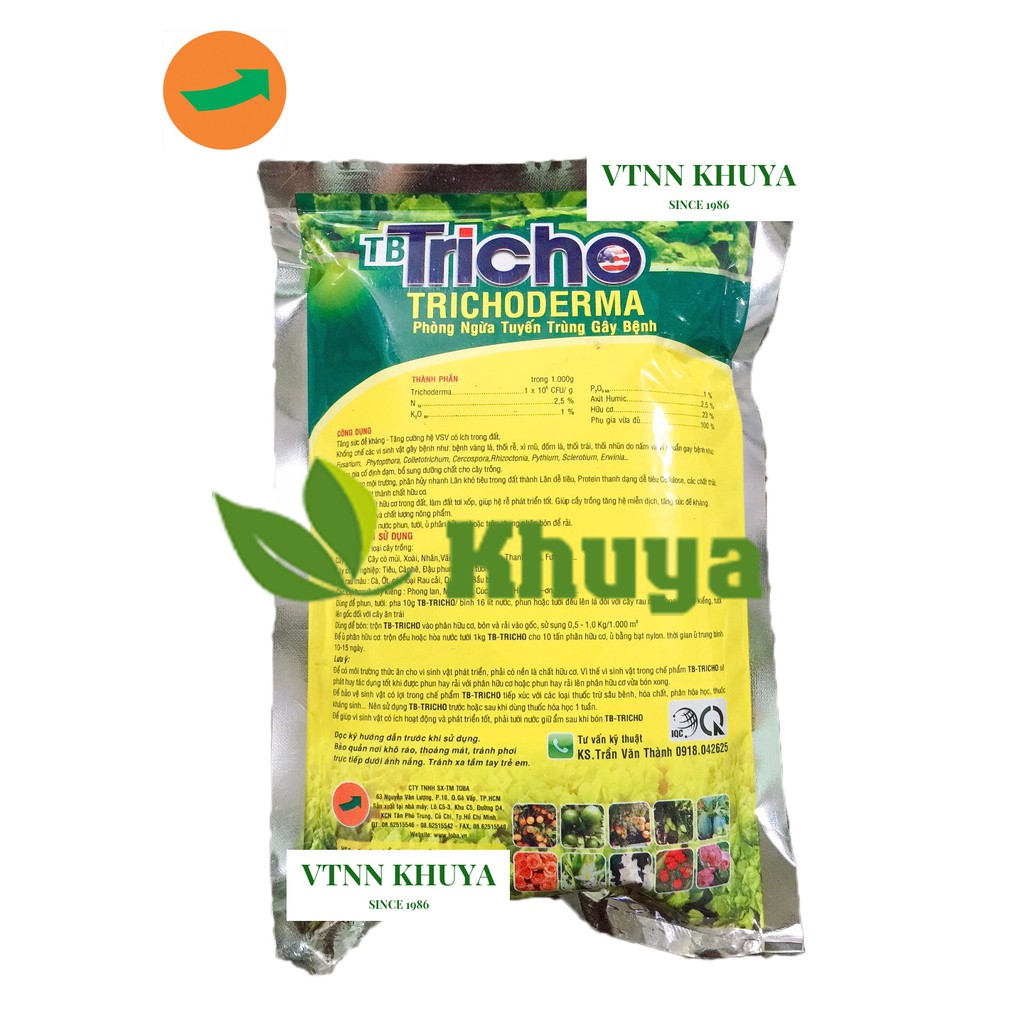 Phân bón hữu cơ vi sinh TB Tricho Trichoderma 1kg