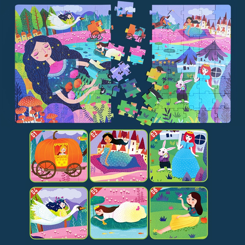 MIDEER - Bộ Ghép Hình (Puzzle) Vali 104 Mảnh Sleepping Beauty -  Nàng Công Chúa Ngủ Trong Rừng