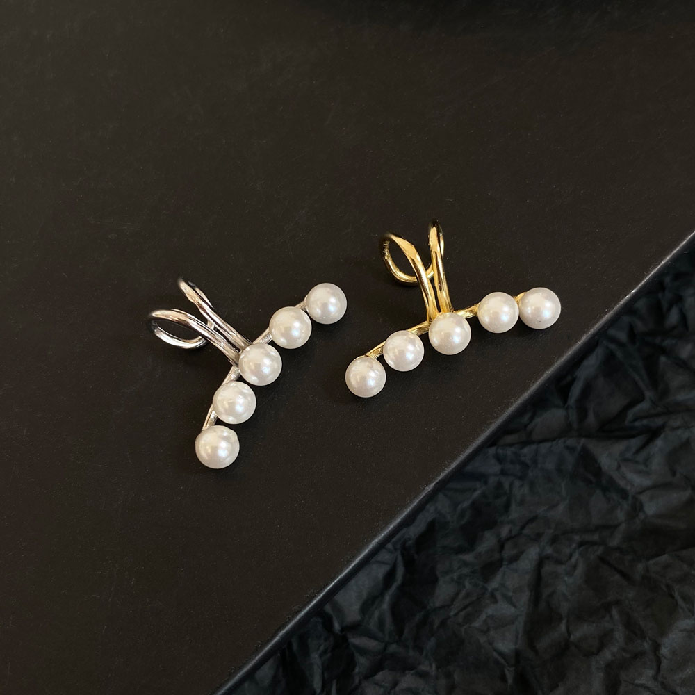 Khuyên vành tai đính ngọc trai thời trang cho nữ