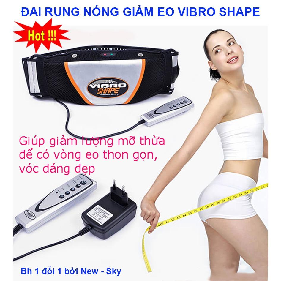 Đai Massage Nóng Giảm Mỡ Bụng Vibro -Đai Massage Vibro Shape Cao Cấp Giúp Giảm mỡ thừa,thon gọn vòng eo,bảo hành uy tín