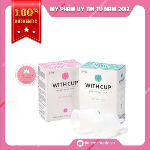 Combo Cốc Nguyệt San With Cup Hàn Quốc Chất Lượng Cao 100% Sillicone