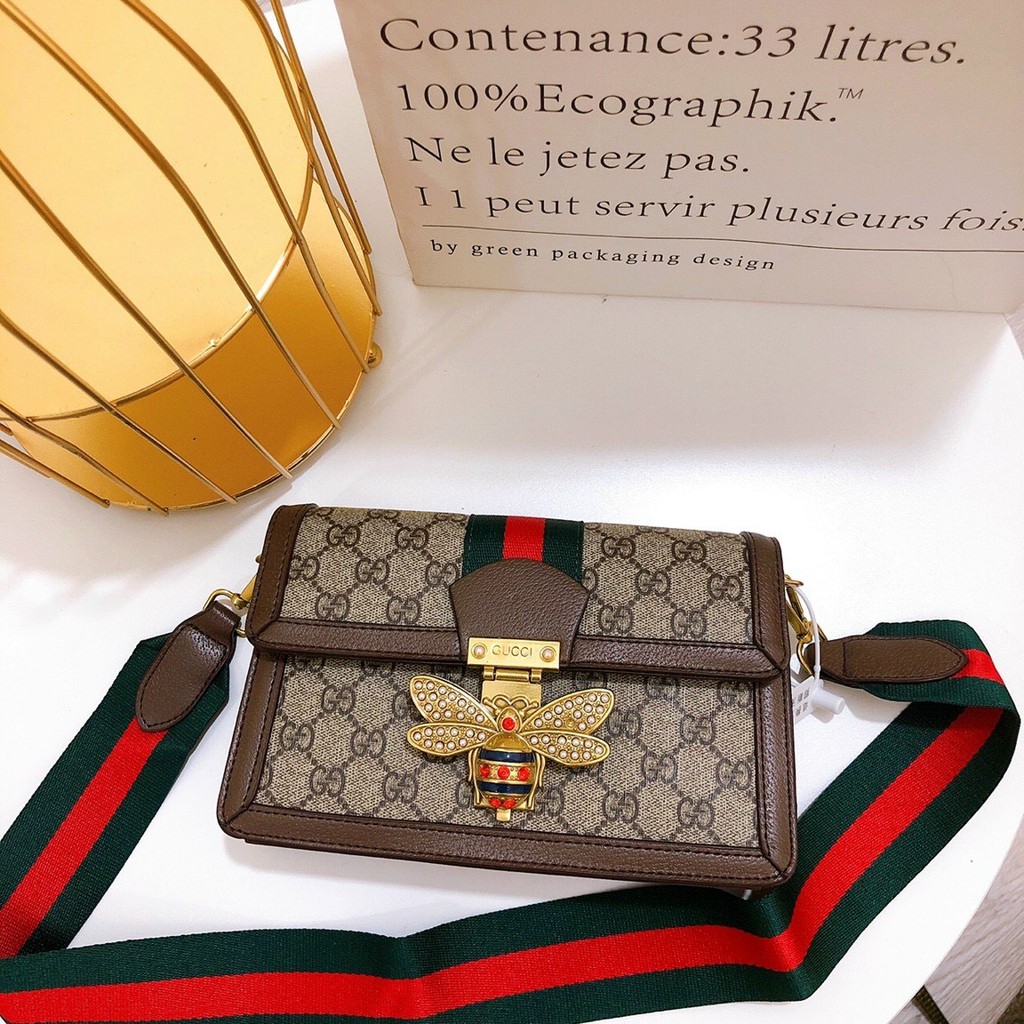 Túi Gucci Ong Bản 2 Dây Hàng Xịn Full Box Size 22cm