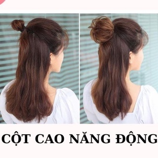[QUEEN STORE] Tóc thật - Tóc giả búi cột rối mini - dệt tóc thật 100% - búi mini tóc thật - búi rối (hàng sẵn)