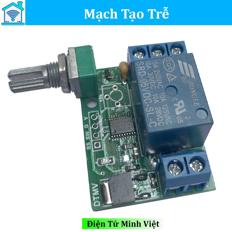 Module tạo thời gian trễ relay ,  tương thích với cảm biến, thích hợp làm bình rót nước, mạch rửa tay tự động