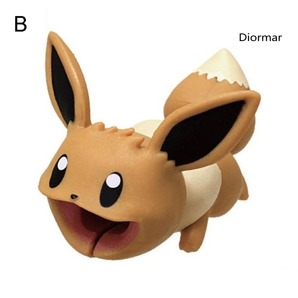Phụ Kiện Bảo Vệ Đầu Dây Cáp Sạc Hình Pokemon Xinh Xắn Ốp