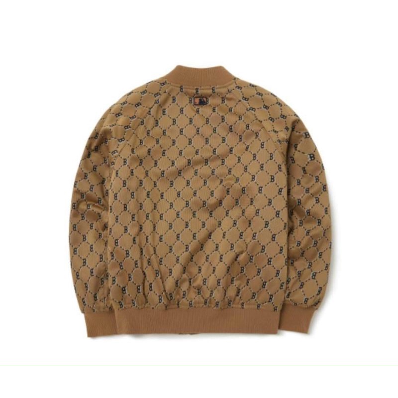 Áo bomber MLB 2 màu Đen nâu