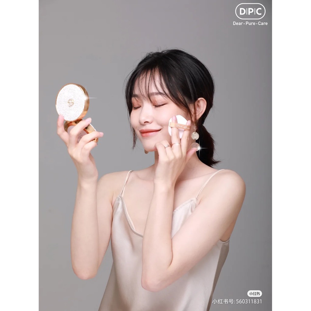 Set Cushion DPC Pink Aura Special Aura Vỏ kim cương kèm lõi