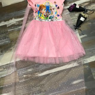 Váy Elsa có áo choàng cực xinh