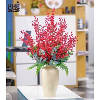 Đào đông - Đào đông đỏ giả 12 nhánh trang trí tết